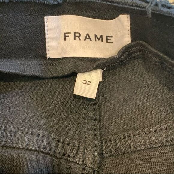 FRAME FILM NOIR CUT OFF WAIST MINI BOOT SLIT JEANS SiZE 32 - Picture 12 of 15